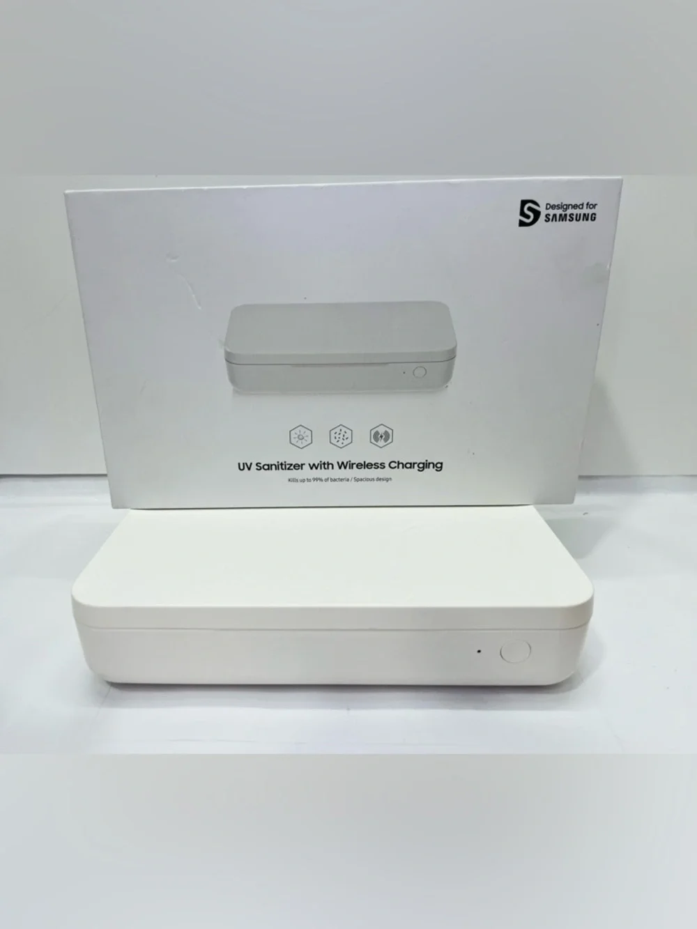 Samsung UV Sanitizer wireless charging Open 📦